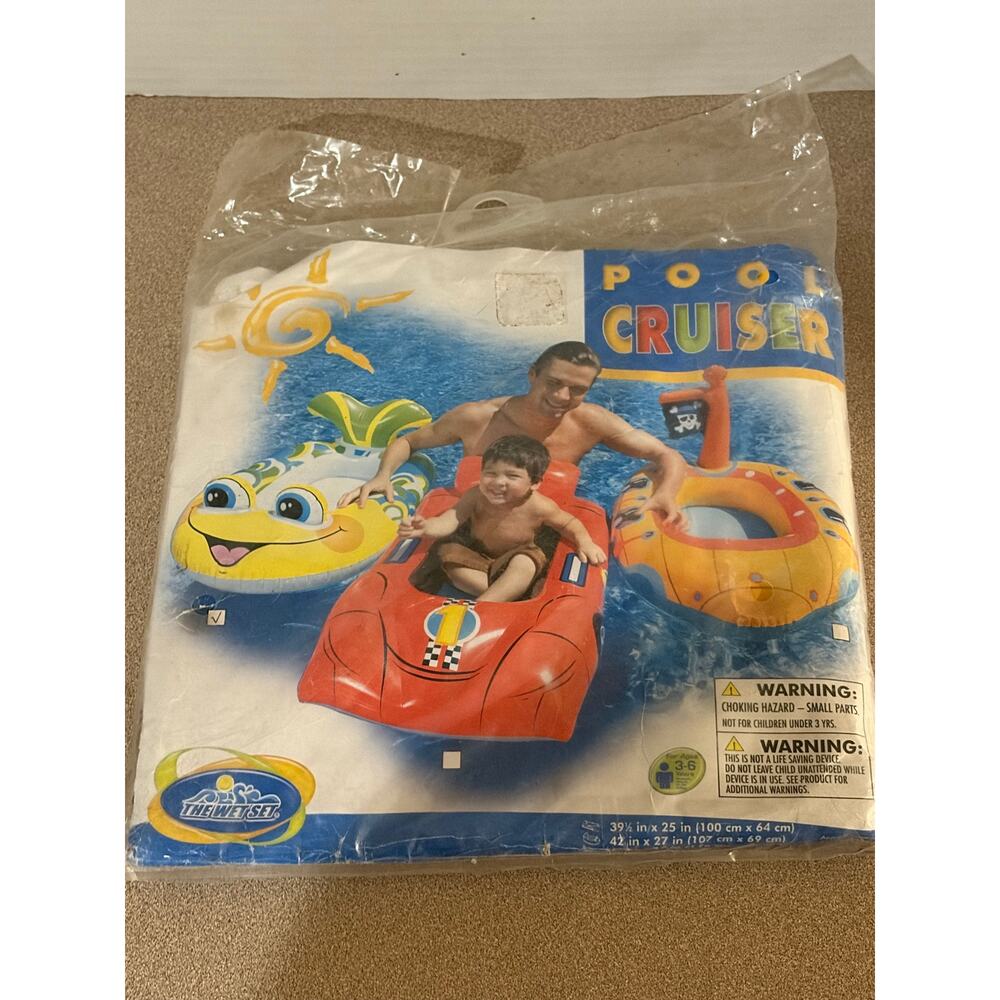 NEW SEALED VTG Intex The Wet Set Pool Red Car Cruiser inflatable float